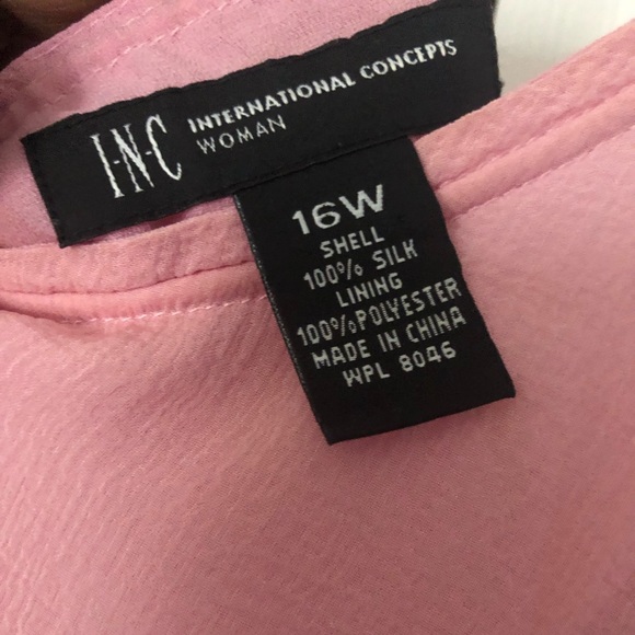 Beautiful 100% Silk Spring/Summer Dress in PINK by INC ๐๐๐๐๐๐๐๐๐ - Picture 3 of 10